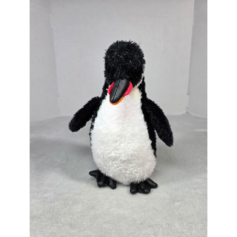 Aurora Penguin Plush Stuffed Animal Black White Bird 8 Inch Toy